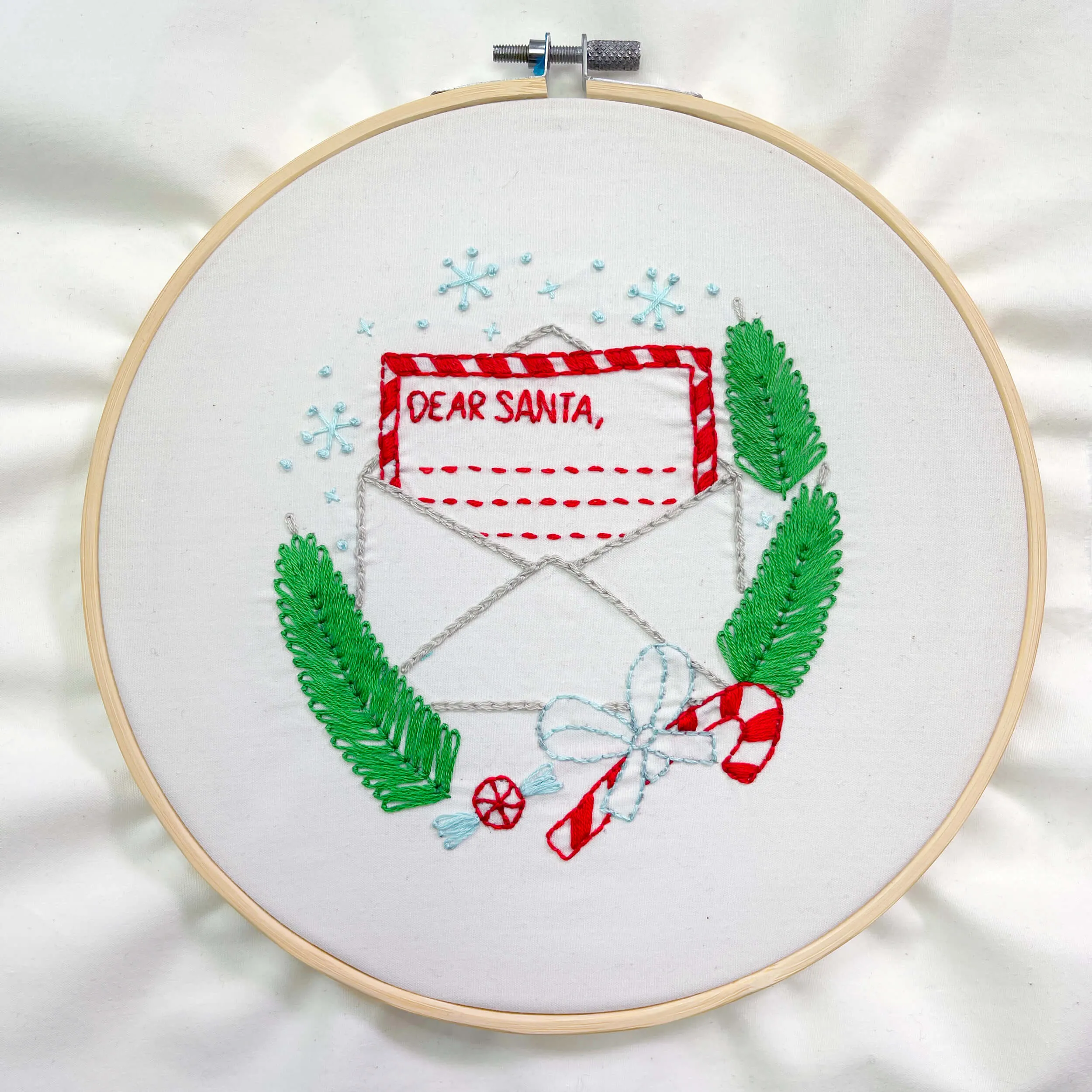 Letter to Santa embroidery kit