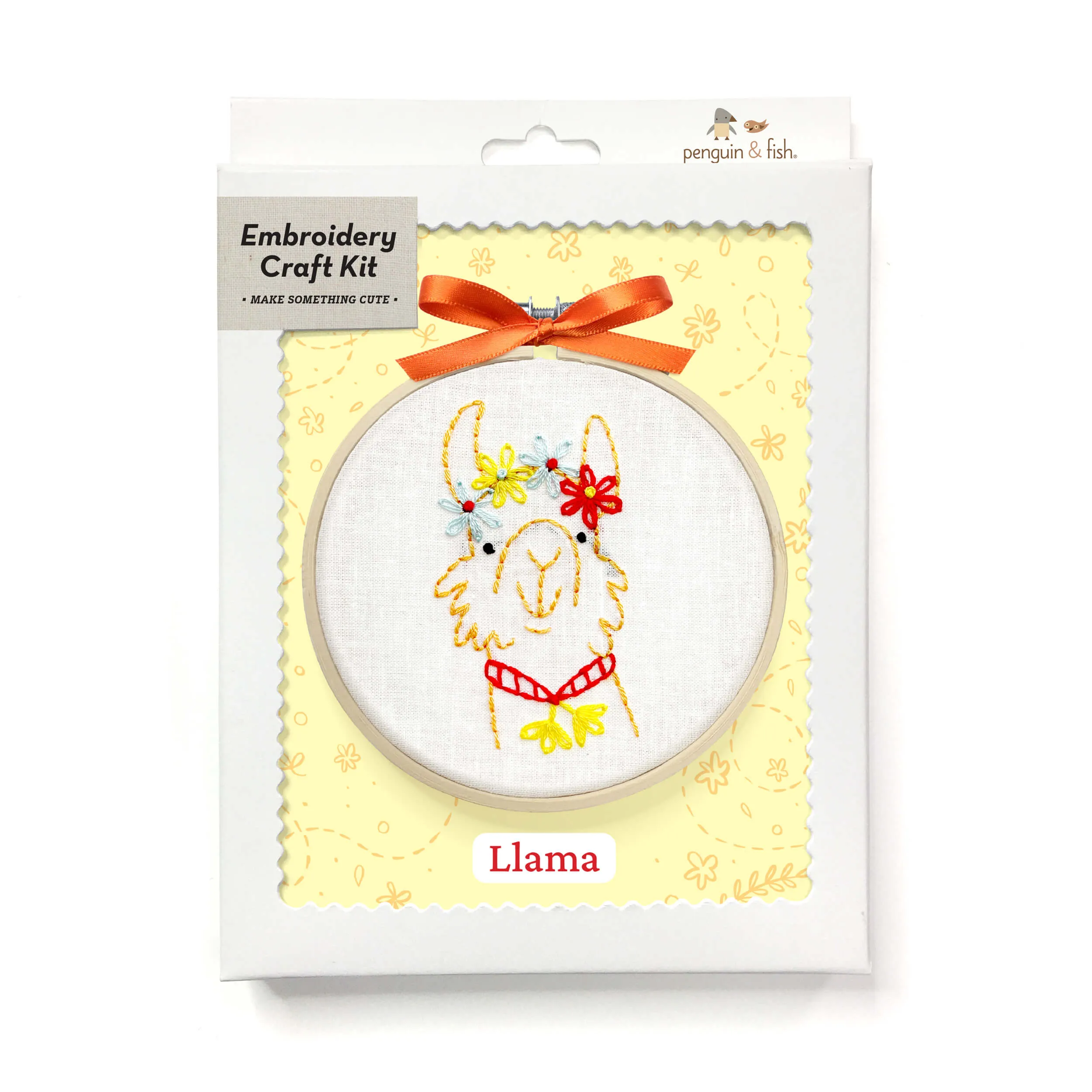 Llama 4-inch embroidery kit