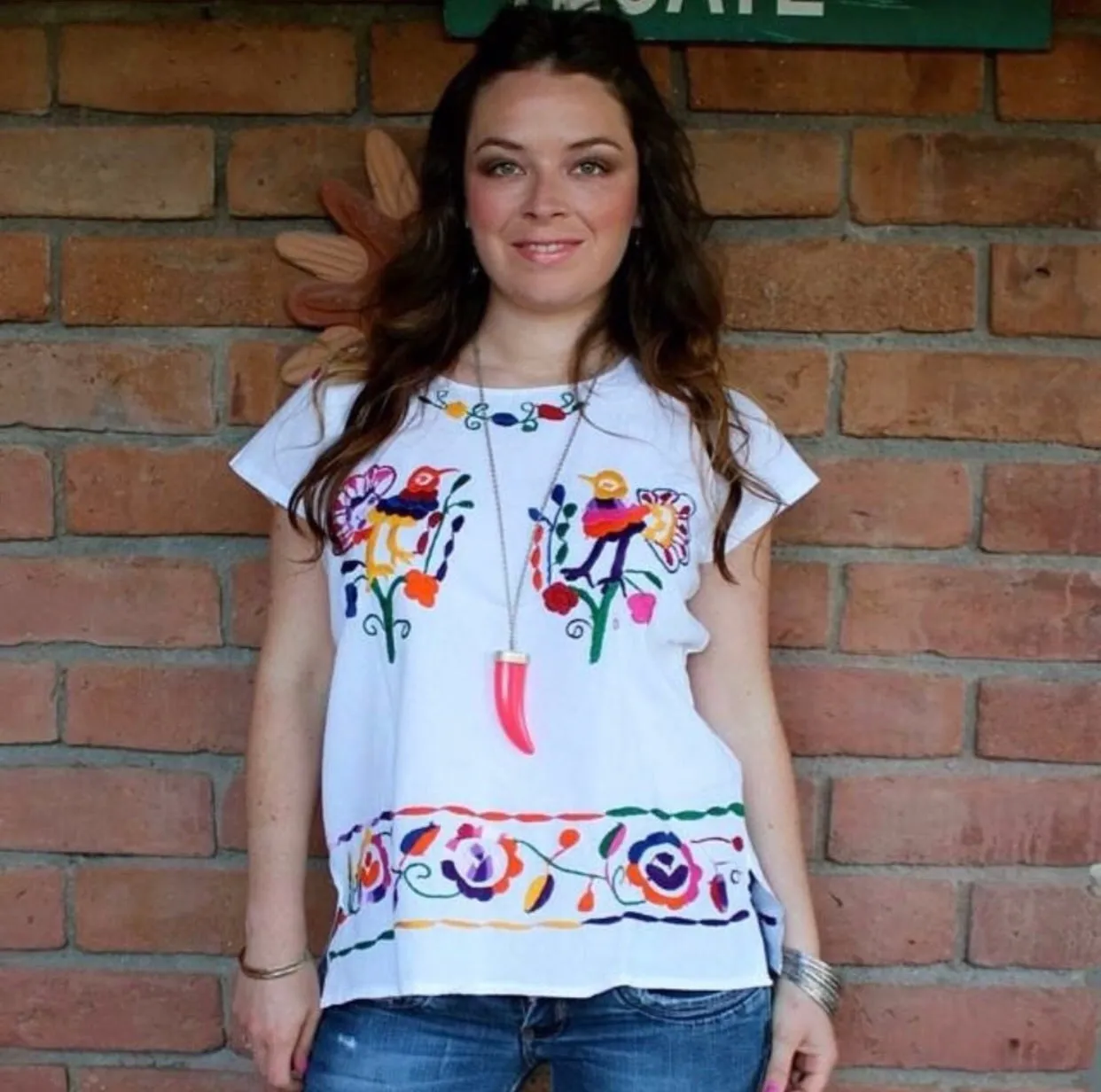 Mexican Handmade Embroidered Blouse Cuernavaca