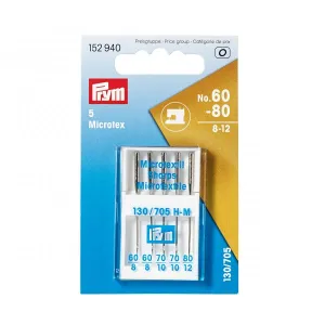 Microtex Sewing Machine Needles x 5 - Prym