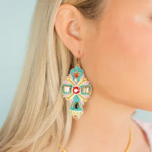 Nahua Rock Earrings - Blue