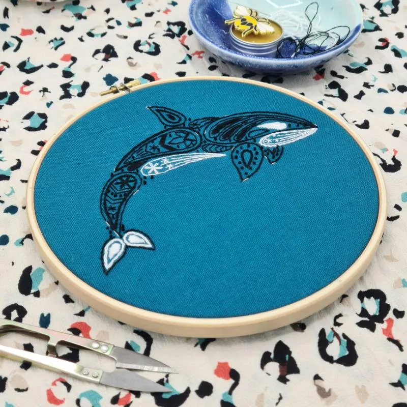 Orca Banner Embroidery Kit