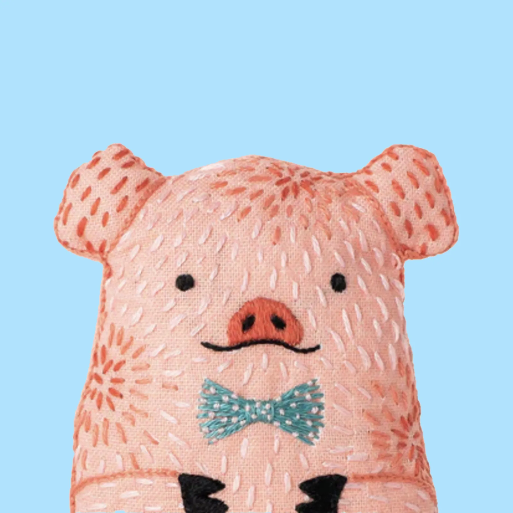 Pig Embroidery Kit