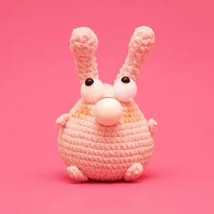 Press Bubble Pink Pig Animal Crochet Kit