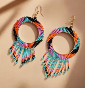 Quirky beaded handmade earrings