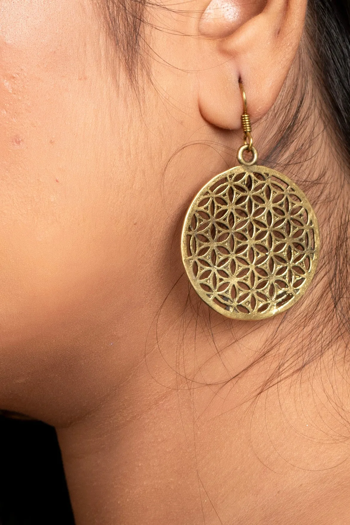 Quirky Golden Kudi Pataka Earrings with Ghungroo - Oxidised Silver, Non-Allergic, Ideal for Gifting