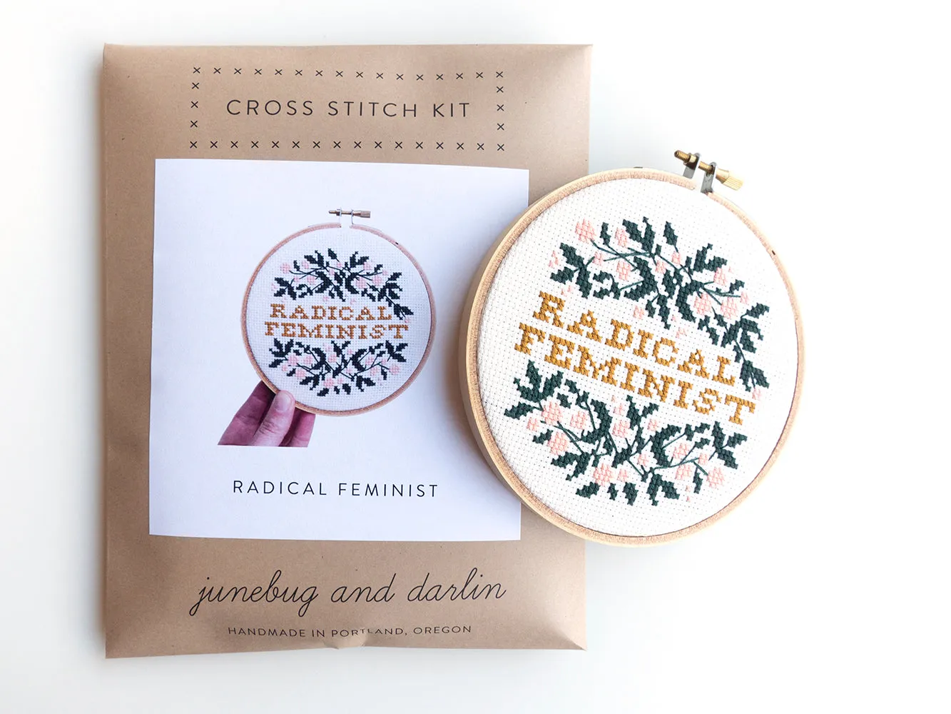 Radical Feminist Cross Stitch Kit