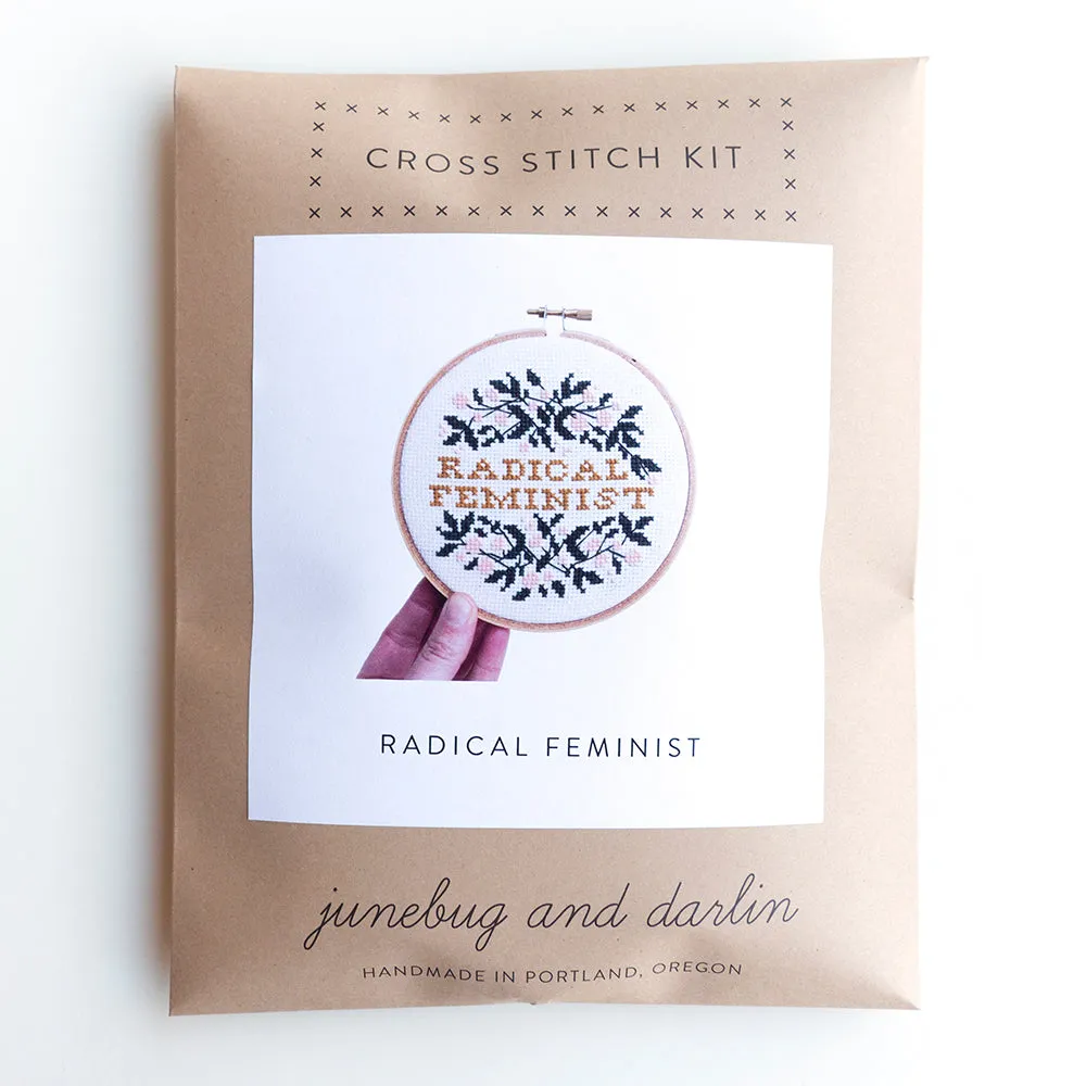 Radical Feminist Cross Stitch Kit