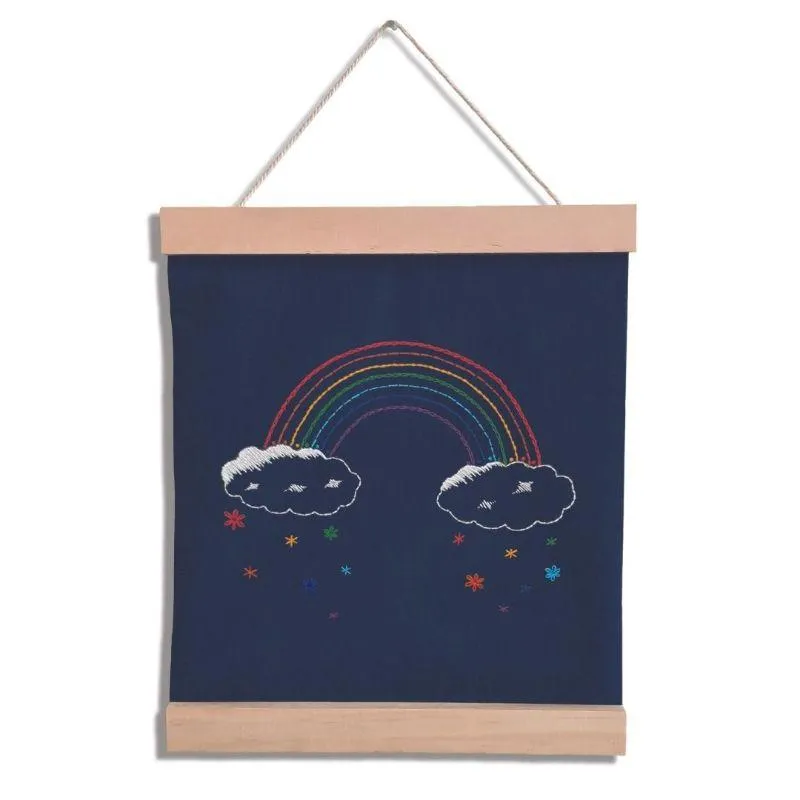 Rainbow Banner Embroidery Kit