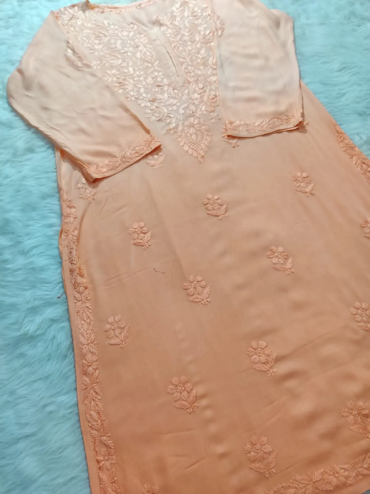 Riva Rayon Ombre Chikankari Kurtis