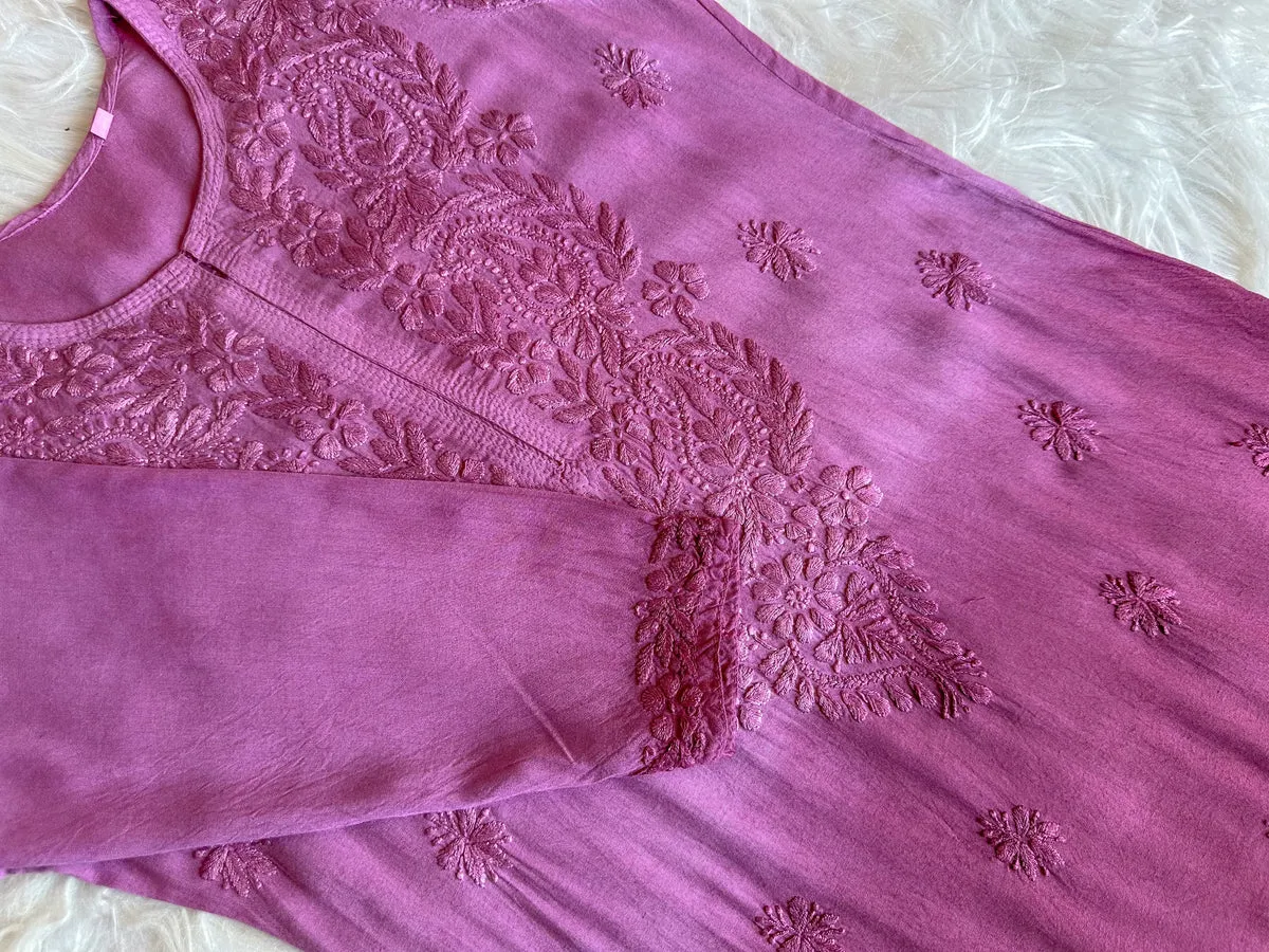 Riva Rayon Ombre Chikankari Kurtis