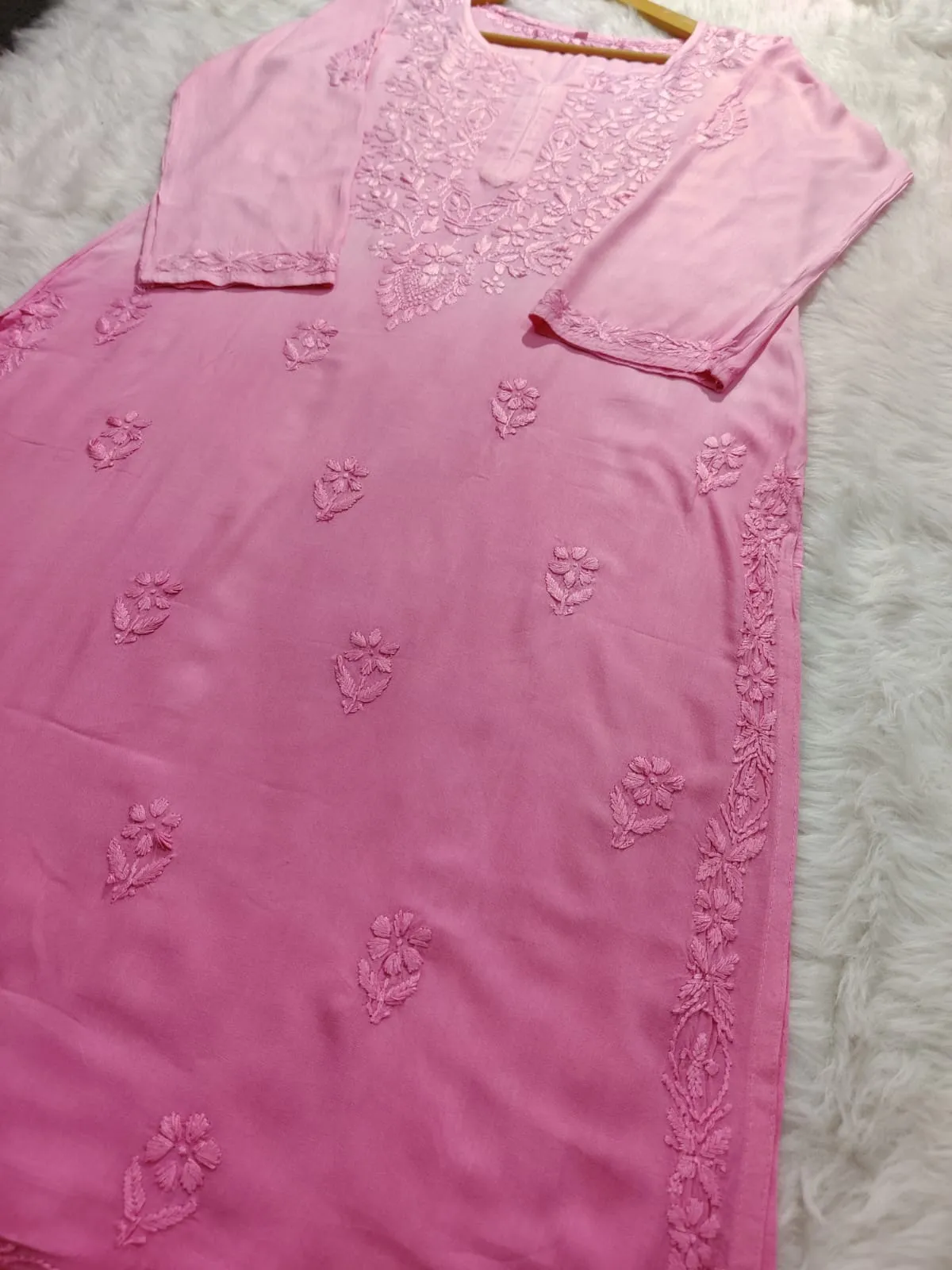 Riva Rayon Ombre Chikankari Kurtis