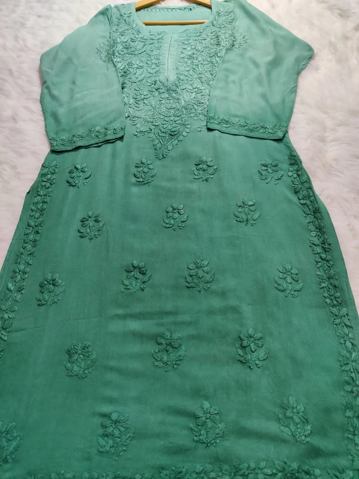 Riva Rayon Ombre Chikankari Kurtis