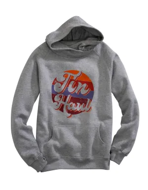 Tin Haul Womens Grey Cotton Blend Retro Circle Hoodie