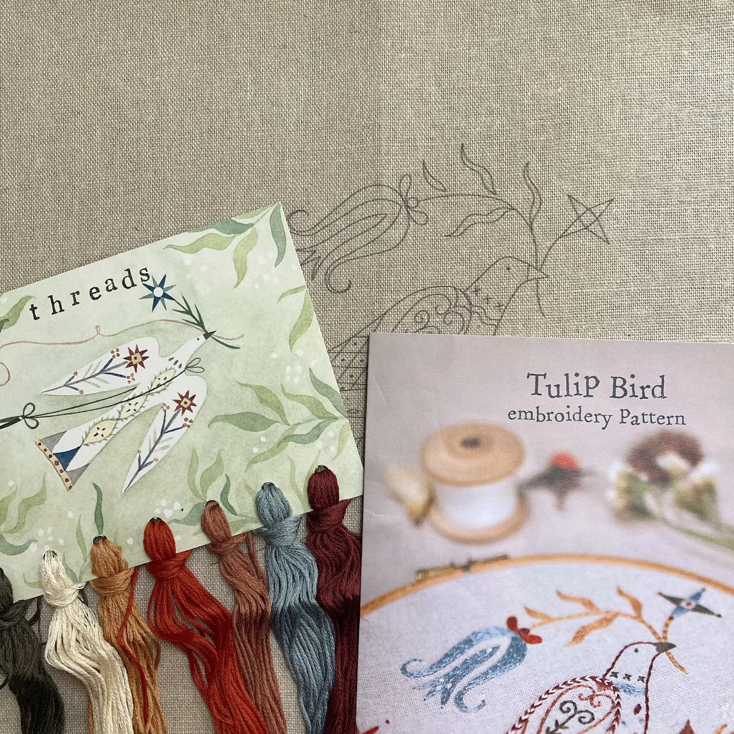 Tulip Bird Embroidery Kit