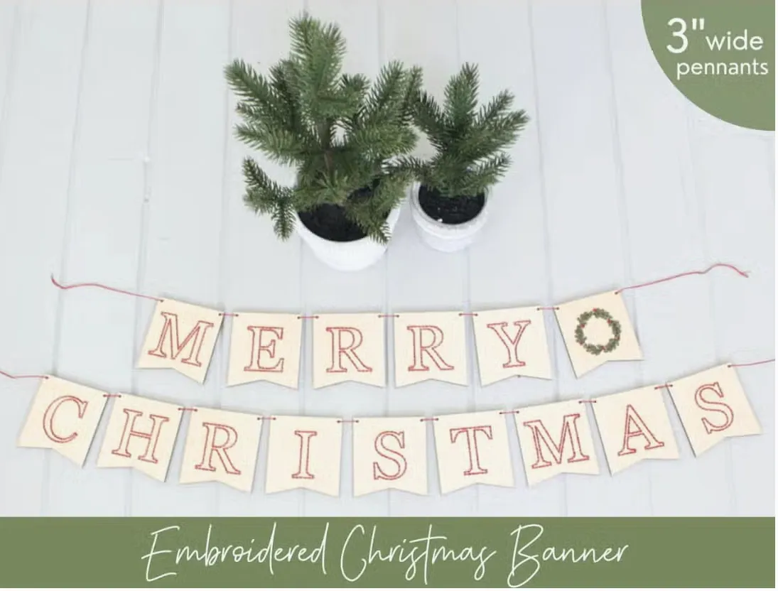 Wooden Holiday Embroidery Ornament Kits